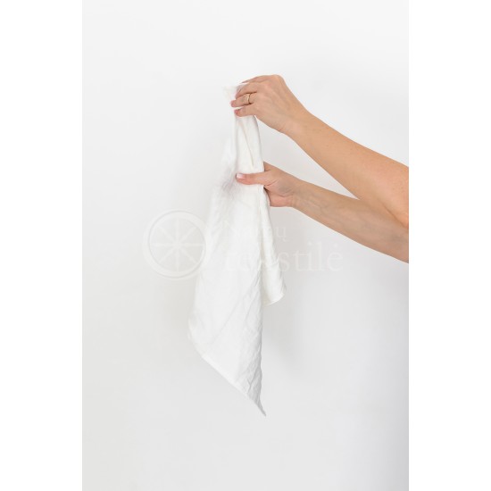 Soft linen kitchen towel 35x50 WHITE